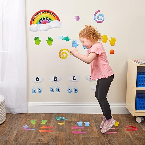 Miniatura 3 de Really Good Stuff EZ Stick Sensory Path Rainbow - 159 calcomanías