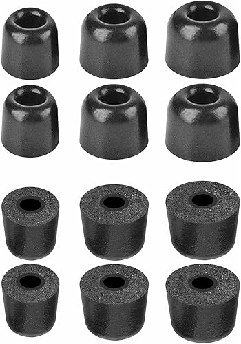 Miniatura 3 de ALXCD Almohadillas de espuma compatibles con auriculares Powerbeats Pro, 6 pares SML de 3 tamaños, puntas de espuma viscoelástica suaves, puntas de