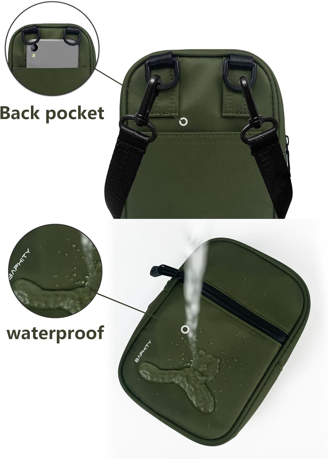 BAPHITY Crossbody Bag Sling Purses for Women Trendy - Image 5