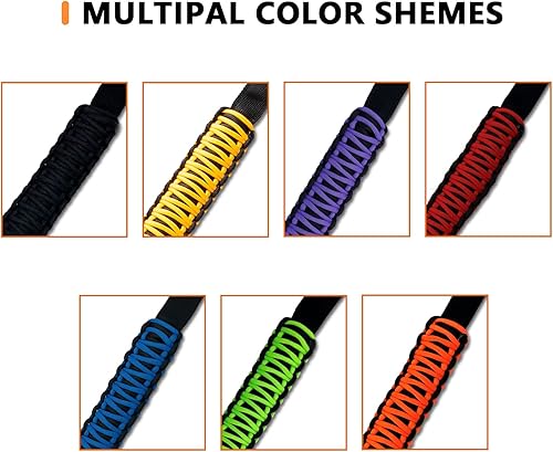 Miniatura 7 de Medwoka Asas de agarre de barra antivuelco (negro)  Compatible con Ford Bronco 2021 2022 2023, mango de agarre de paracaídas, accesorios interiores