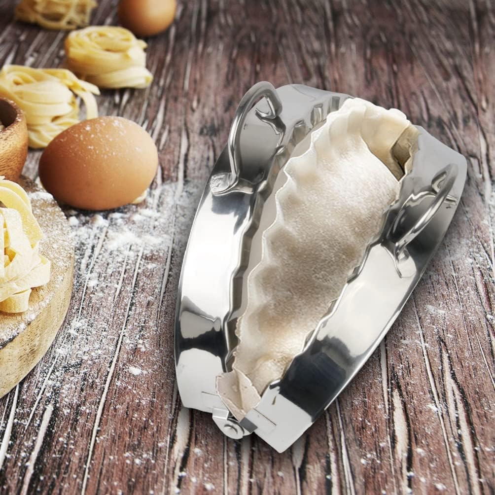 LucyPhy Large Dumpling Maker, 6 in Empanada Maker with 7 in Dough Cutter Circle Mousse - Image 4
