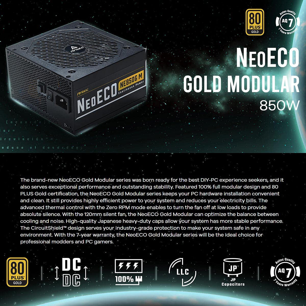 電源ユニット Antec Neo ECO NE850GM 850W Amazon | ANTEC Antec、80PLUS Gold認証取得 高効率高耐久フル