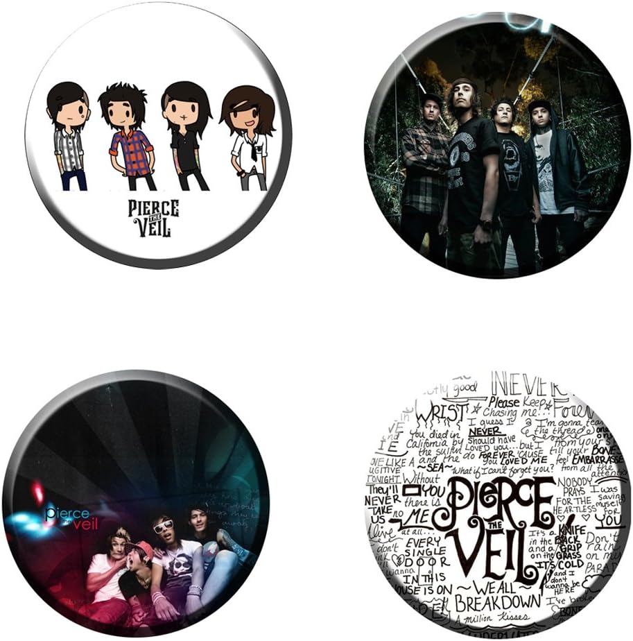 Pierce the Viel 2 # 2.25inches Round Badge Pinback (Set of 4)