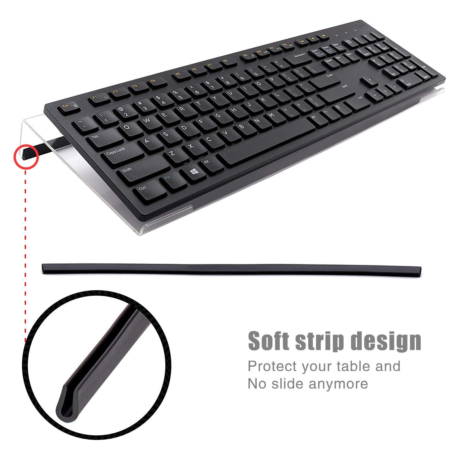UKCOCO Support De Clavier Ergonomique En Acrylique