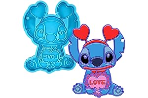 Shiny Keychain Resin Molds Alien Heart Silicone Casting Molds