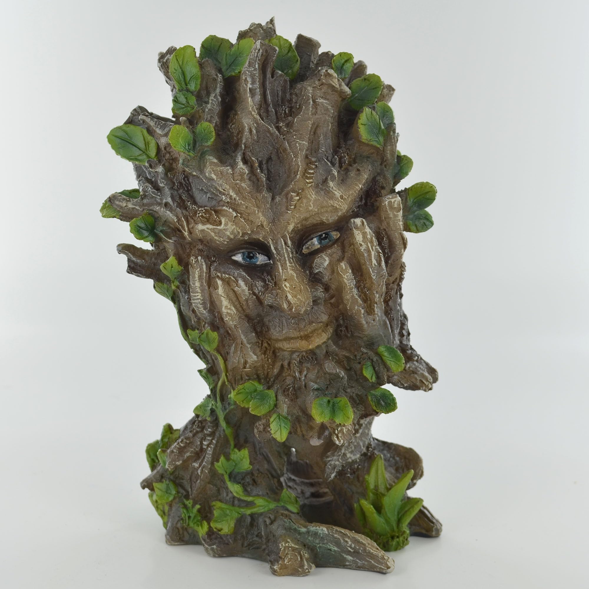 Green Man Tree Ent Garden Ornament Enchanted Forest Sculpture Pagan Wiccan Decor