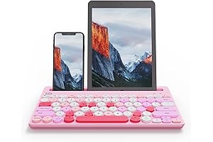 HUO JI Wireless Bluetooth Keyboard: Multi-Device Connectivity for Kids