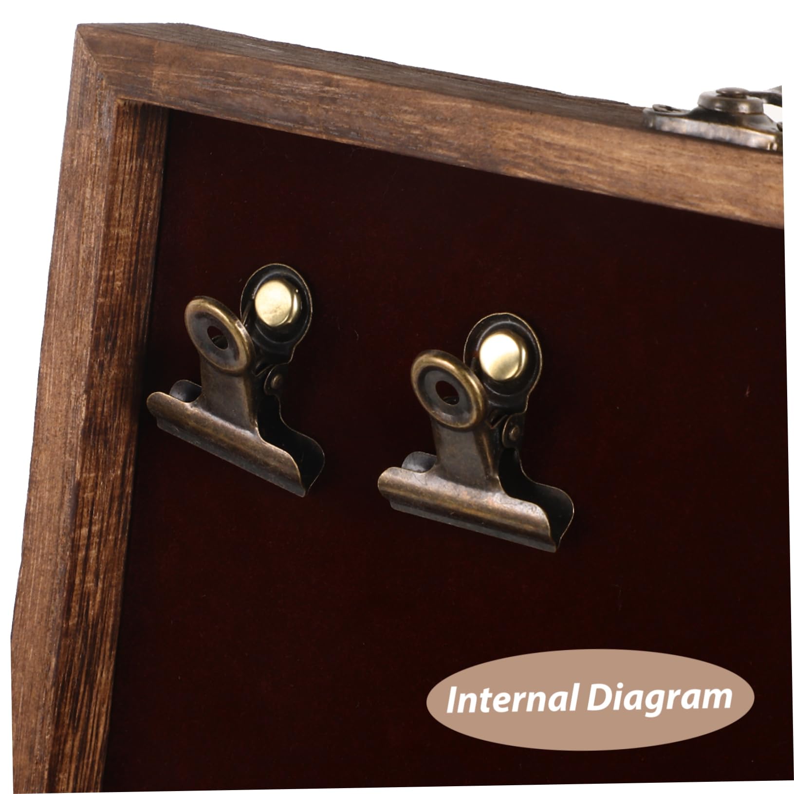 Scatola Portaoggetti in Legno con Coperchio, Design Portatile ed Elegante e Organizzazione di Cancelleria per Artisti e Ufficio, per Pittura All'aperto