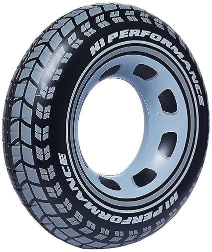 Mamadev:- Pool Party Swimming Ring Swim Tube for Kids Swimming Leering Ring for Girls and Boys Swimming Tube Inflatable Swim Ring(8+ Year Up)(Size - 36''inch)(Tayra Swmimg Ring)(1 PIS)