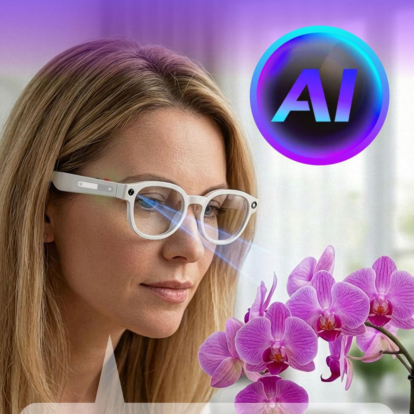 Sxhlseller Lunettes Intelligentes Bluetooth 5.4, Lunettes Audio avec Caméra HD 1080P, Haut Parleurs Ultrasoniques, Batterie 270mAh for Musique, Appels, Vlogging