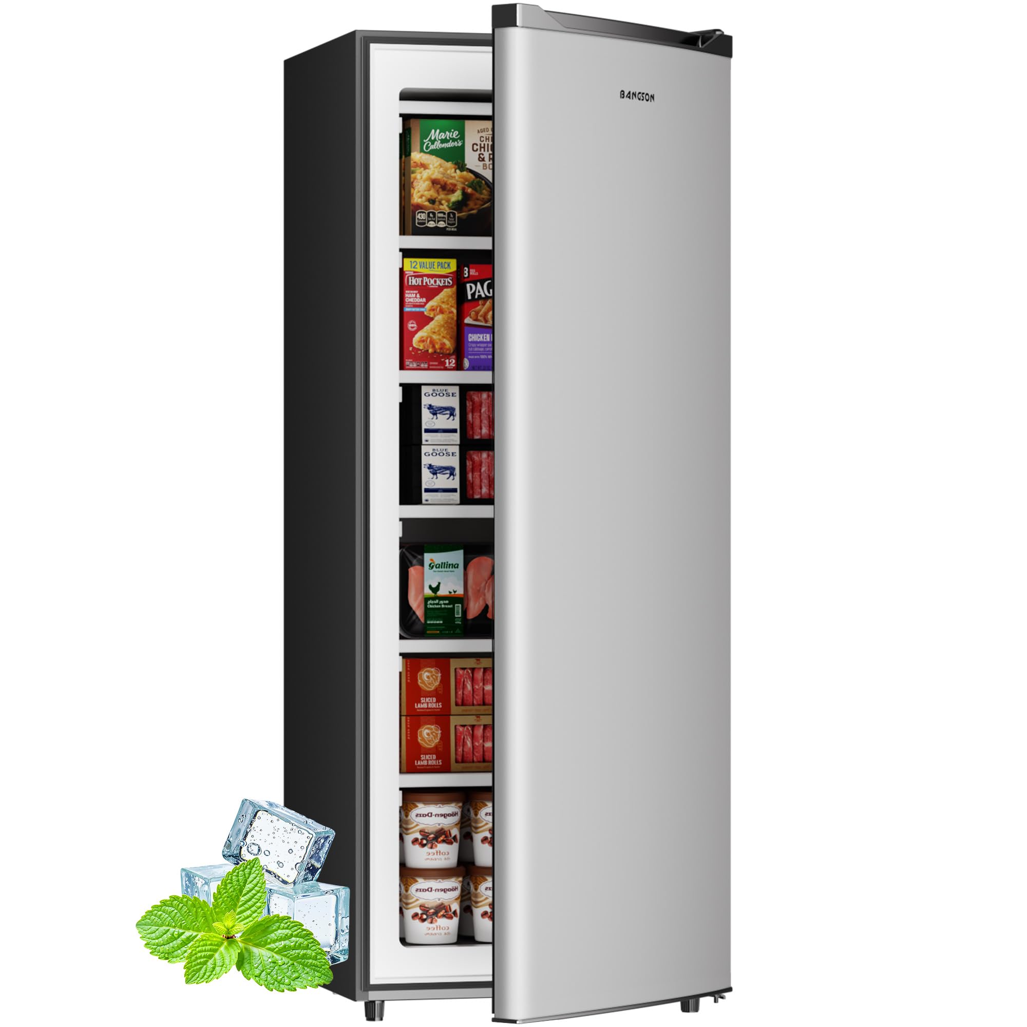 BANGSON 6.5 Cu. Ft. Upright Freezer