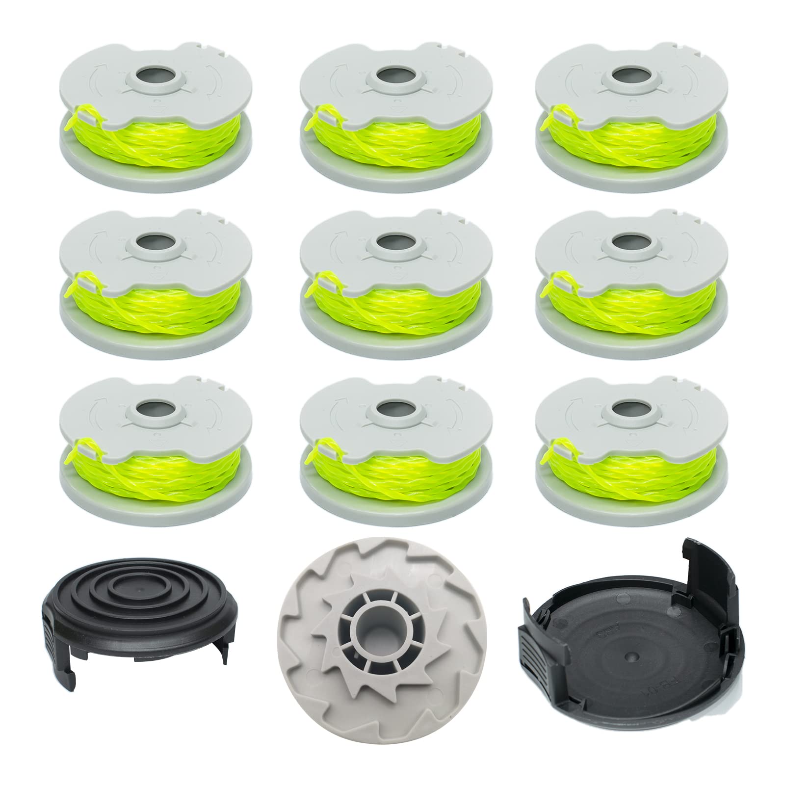Bobines pour Worx WA0014 WG168 WG184 de 6,1 m avec 2 capuchons WA0037