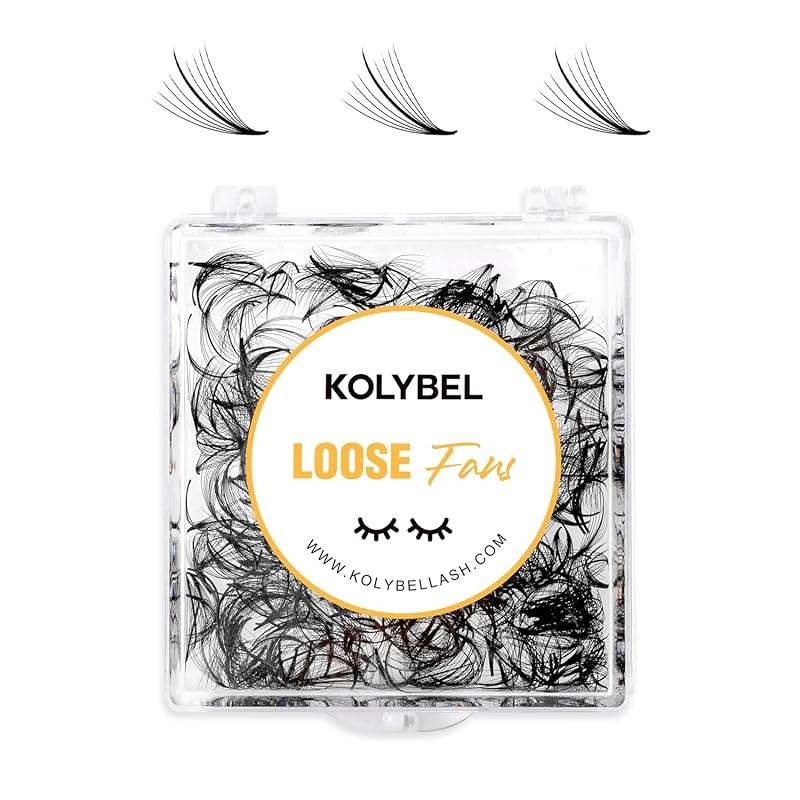 Kolybel 500 leques de cílios postiços pré-montados Wispy Promade 9D, 0.07, curvatura D, 11 mm