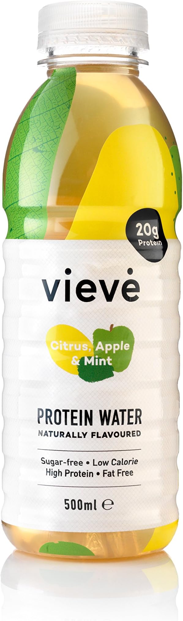 Vieve Protein Water 6x500ml - Citrus, Apple and Mint | A ready to drink alternative to protein powders & shakes | 20g protein, Sugar Free, Fat Free & Dairy Free | 6 pack