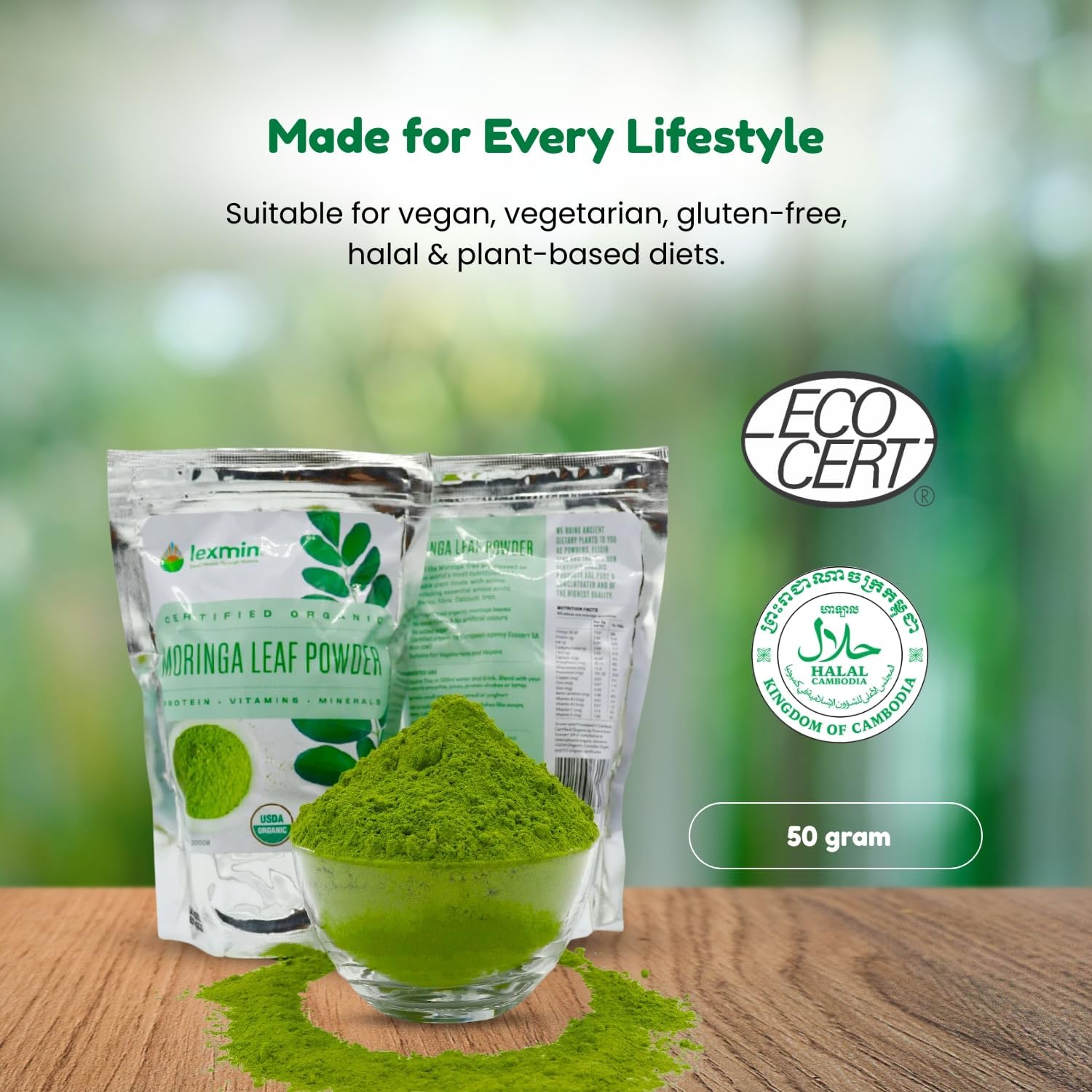 Lexmin® Moringa Leaf Powder (200g)