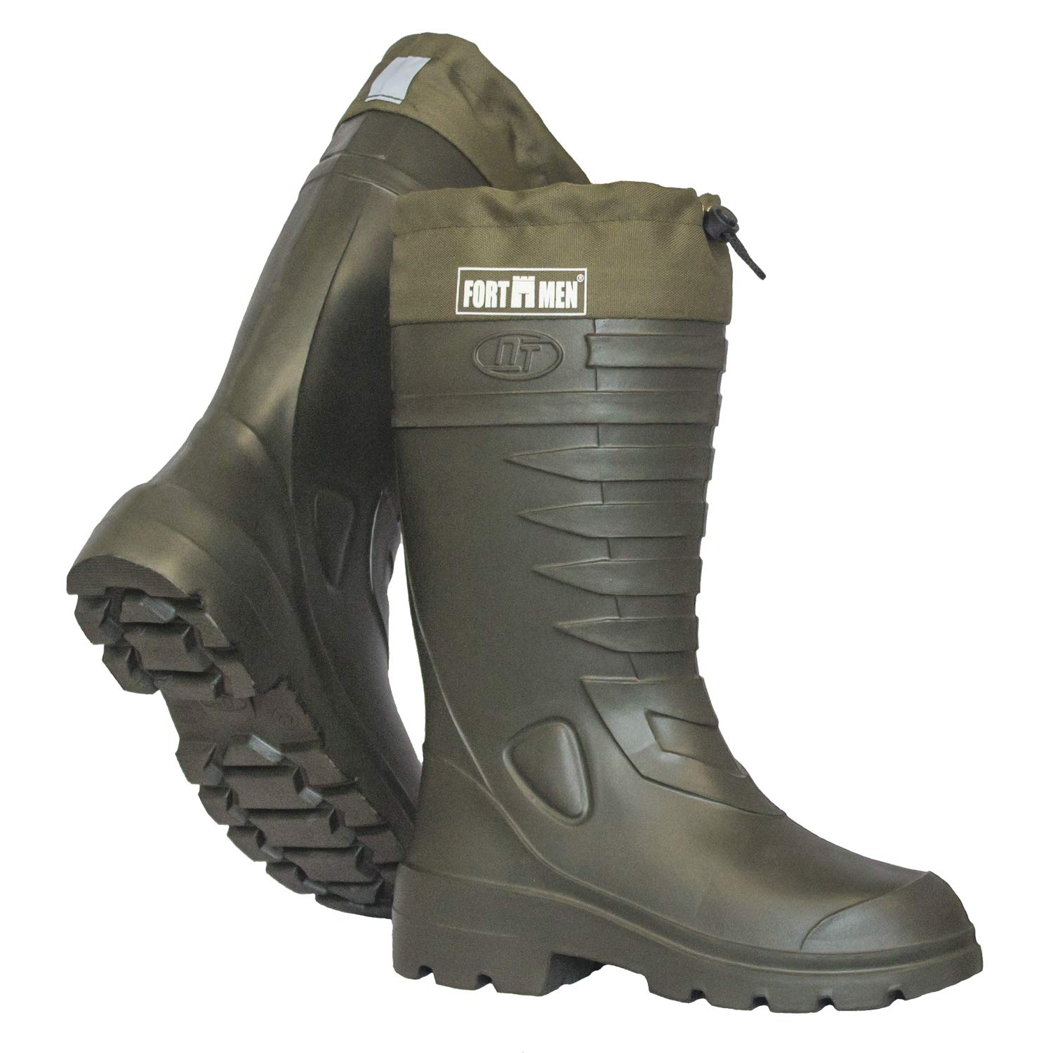 Bottes de pêche thermiques doublées en caoutchouc - Pour homme et femme - Bottes d'hiver chaudes - Pointure 38-47 - Bottes de travail avec doublure