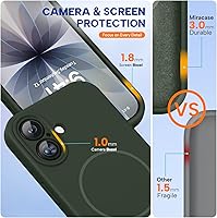 Vista 807 de Miracase Funda diseñada para iPhone 13 Pro Max con protector de pantalla, [forro de microfibra suave antiarañazos], funda protectora de silicona