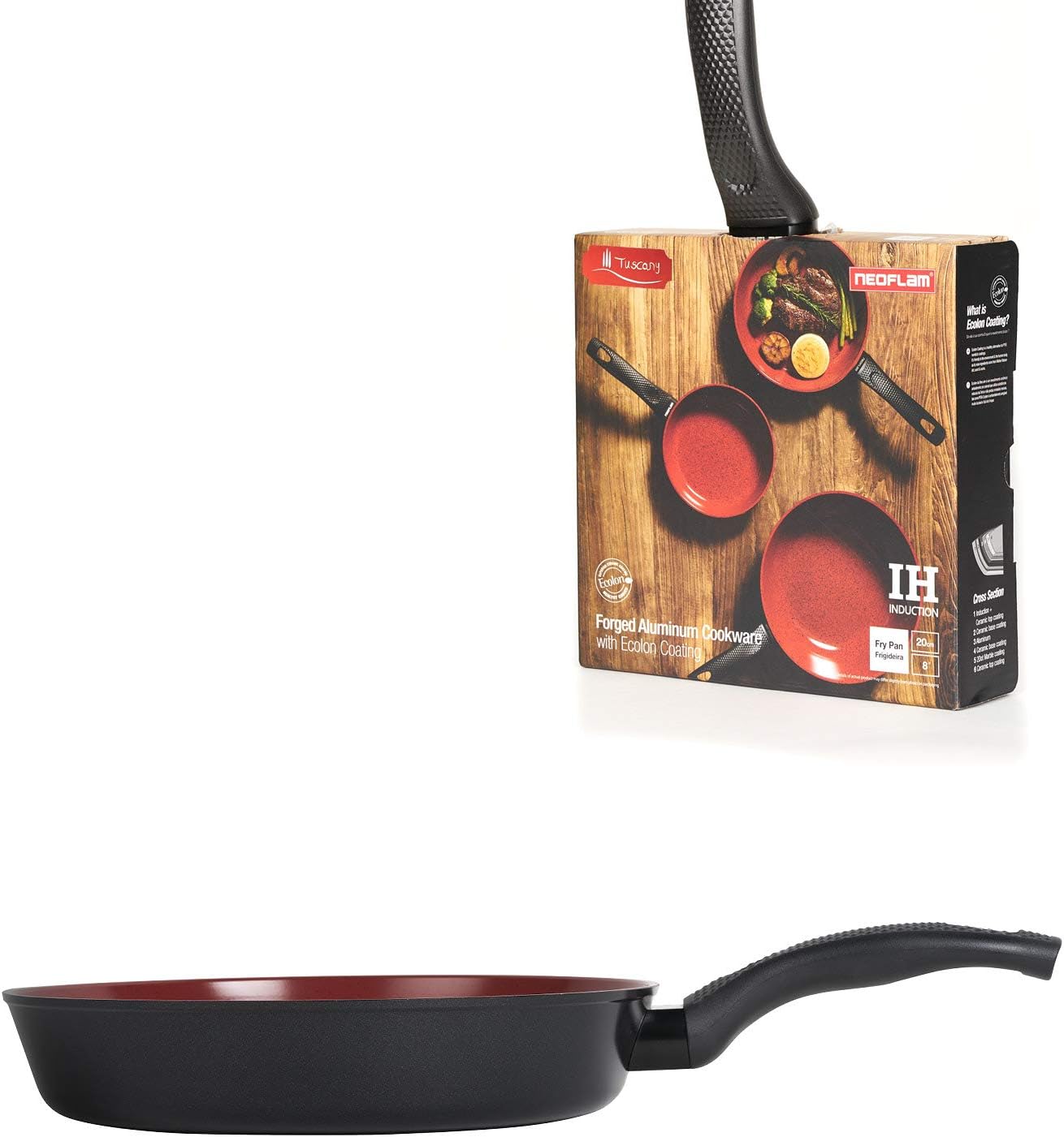 CLASSE ITALY, Linea TUSCANY Poêle 20 cm, antiadhésive naturelle 5