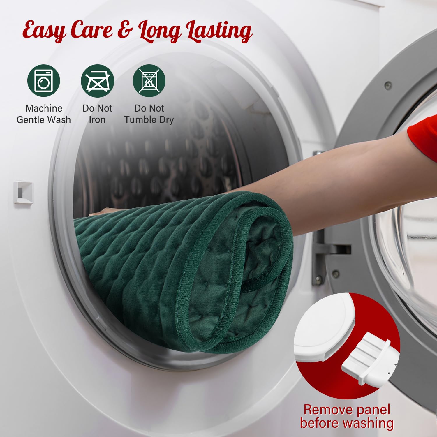 Almohadilla térmica para regalo de Navidad para mujeres, mamá, hombres y papá, almohadillas térmicas para calambres menstruales, alivio del dolor de espalda, cuello, hombros, rodilla, 6 ajustes de
