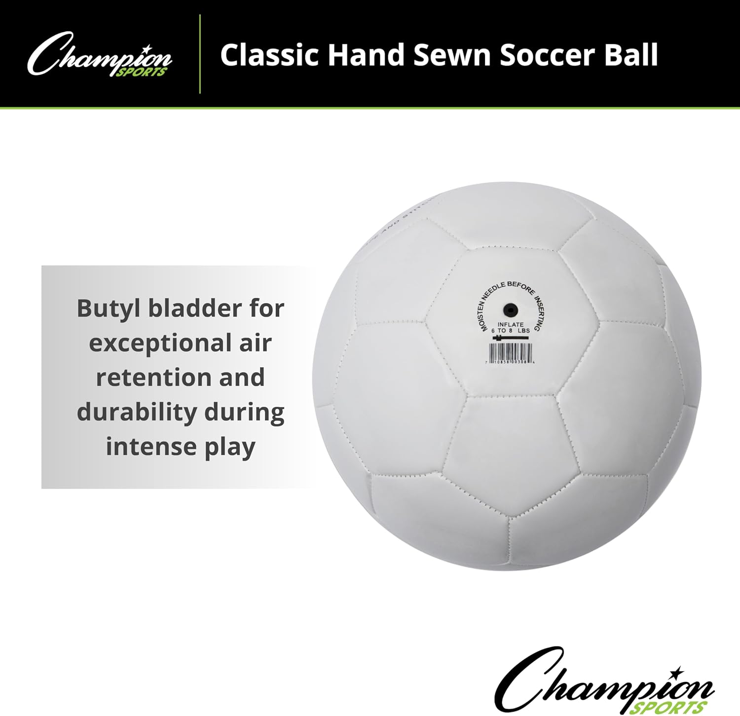 Champion Sports Classic Soccer Ball