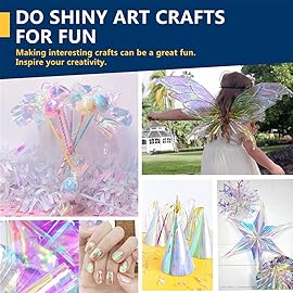 PerkHomy Iridescent 16 x 100\' 3 Mil Thick Cellophane For Gift Basket Treats Goodie Wrapping Craft Flower Bouquet Plastic (Magical, 100ft (16in Width))