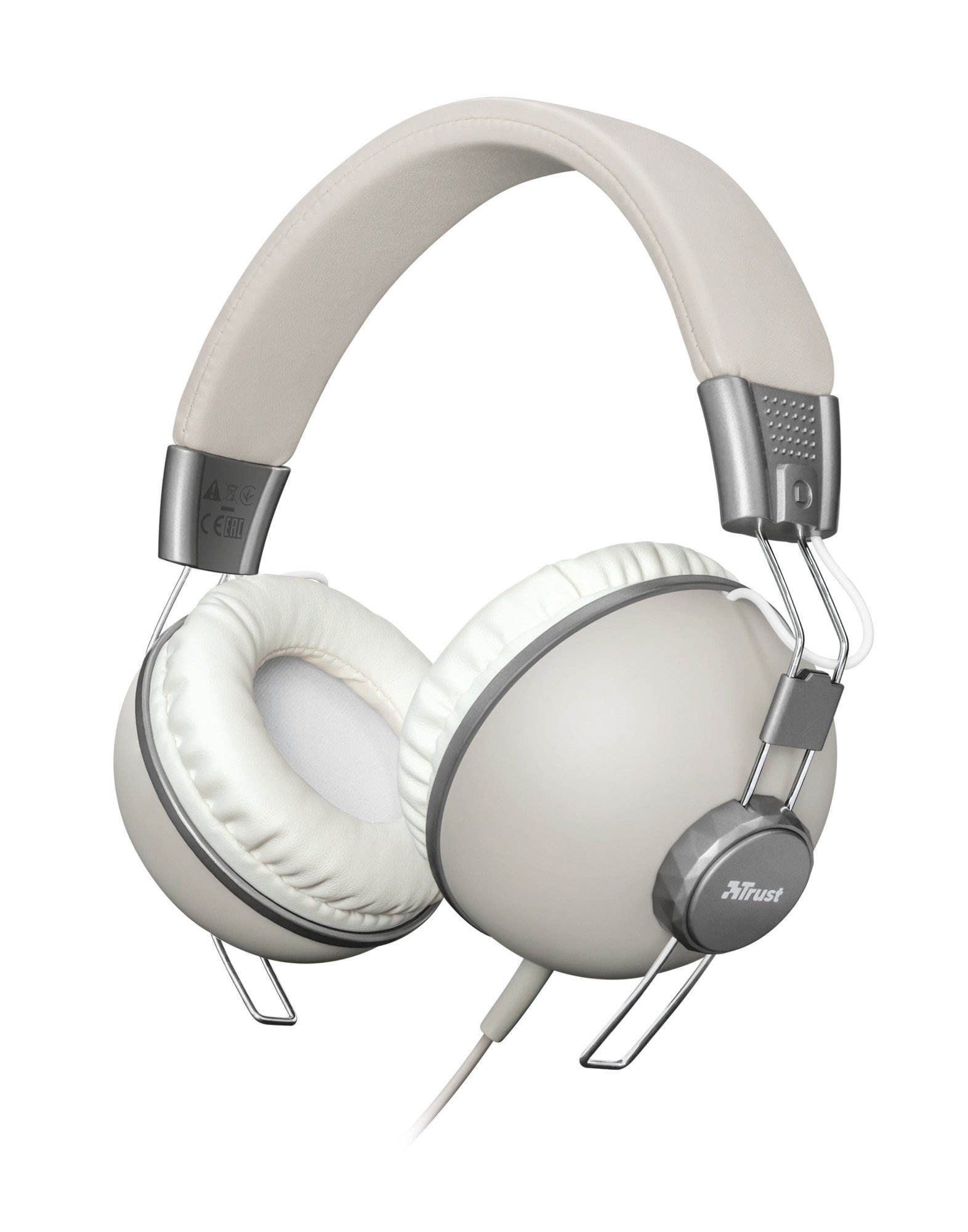 Trust Urban 22636 Noma Retro Headphones, Retro Ivory