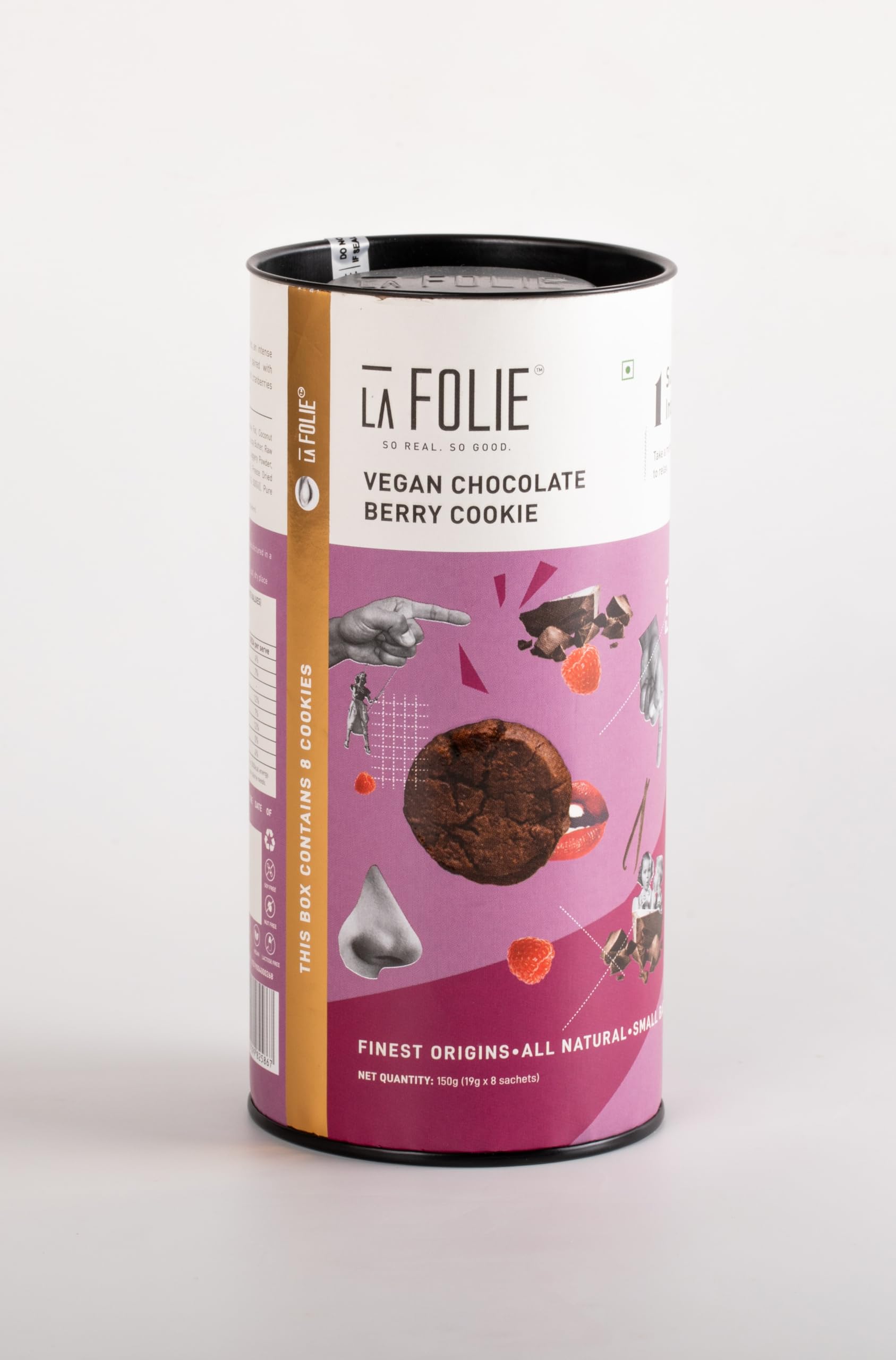 La Folie Vegan Chocolate Berry Cookies Box 150gm (8 Pieces) (Vegan Chocolate Berry Cookies) (B0CS6PKJVG) Amazon Price History, Amazon Price Tracker