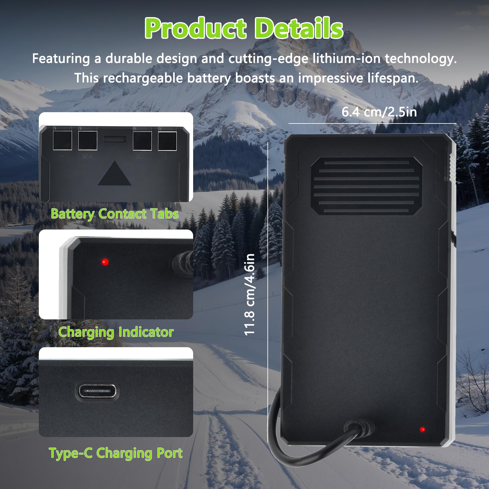 Batterie LIT-22 LIT-22Pro 7000 mAh compatible avec caméra Spypoint Cellular Trail Flex-M/G-36/Plus/S