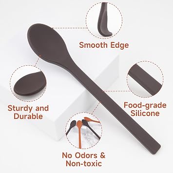 1 Pack 14oz Ember Mug Replacement Lid with 1 Pack Silicone Coffee Spoon, Set of 2, Cup Lid for 14oz Ember Temperature Control Smart Mug 2 with Espresso Spoon, Coffee Accessory, Holiday Gift