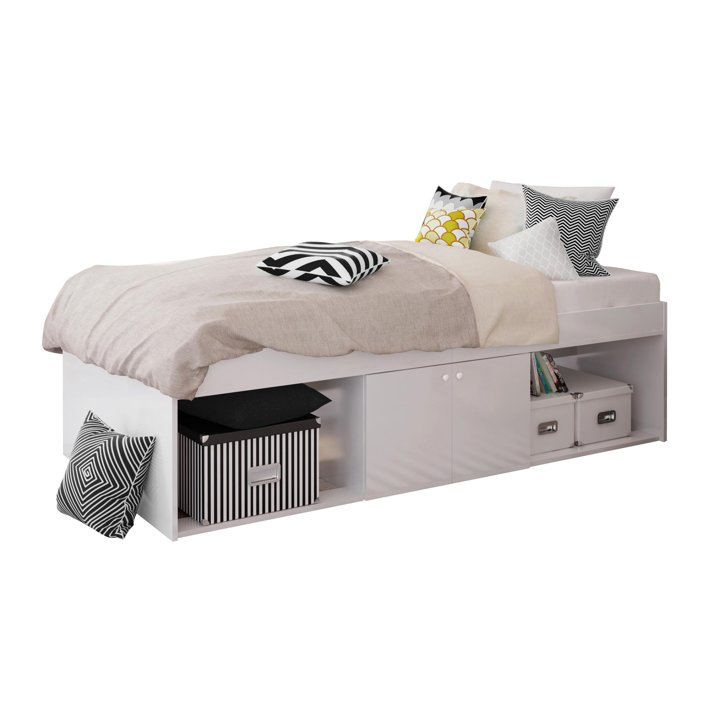 Low Cabin Bed Storage, Single 3ft, 196x96x51cm