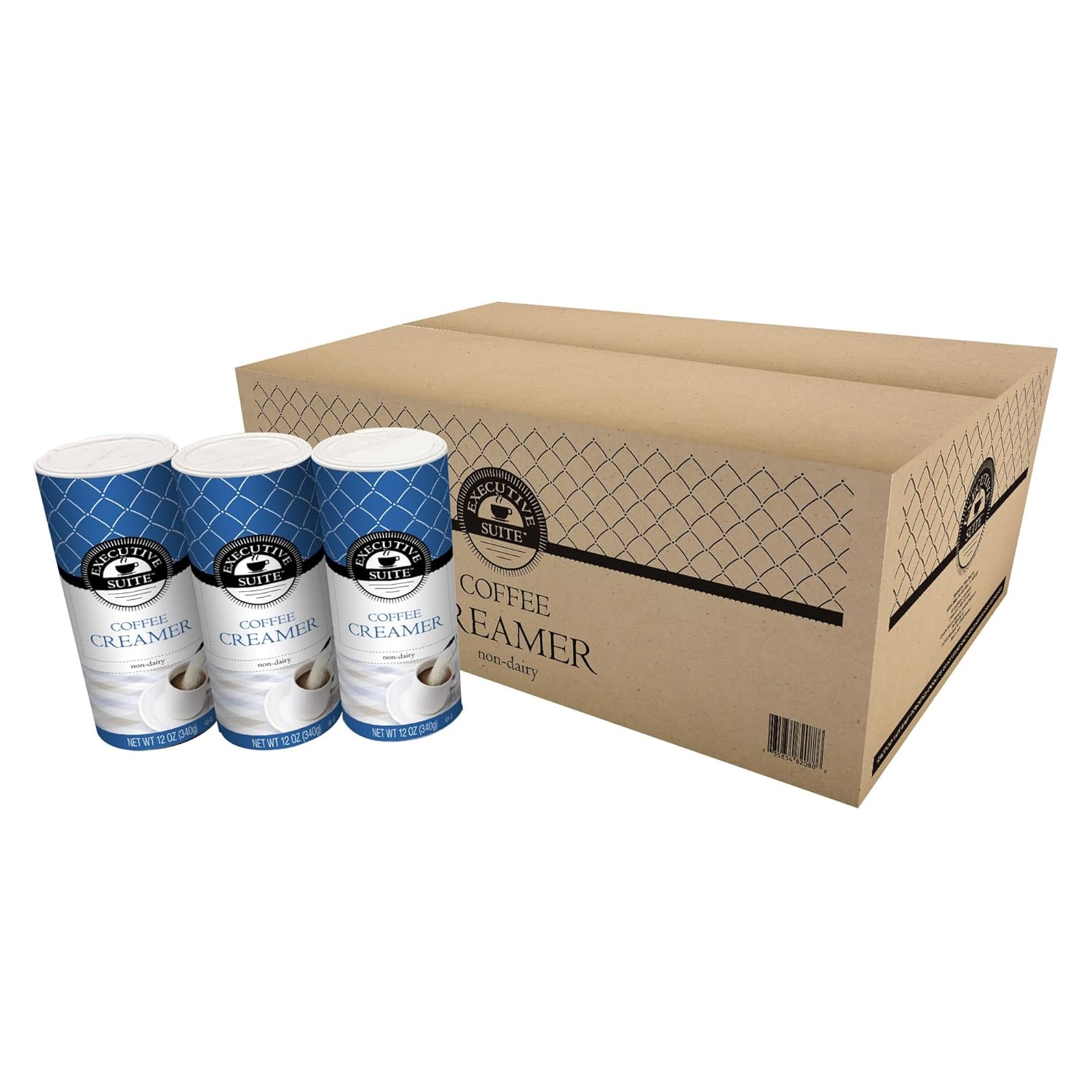 Executive Suite™ Non-Dairy Coffee Creamer, 12 Oz, Case Of 24 Canisters, 8 x 3 Per Pack