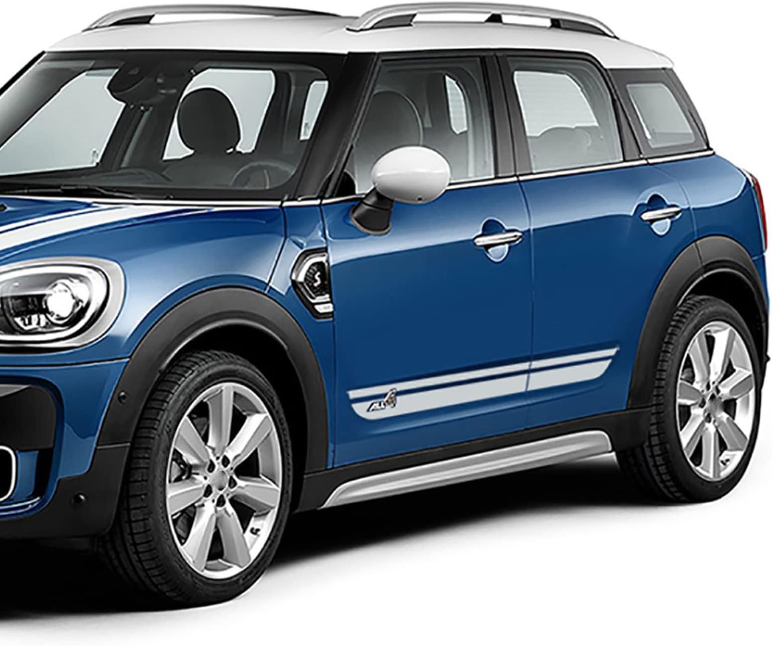 LMLZNP2pcs Car Styling Side Skirt Stripes Decals Sticker Graphics,for Mini Cooper SE Countryman F60 All4 2017 2018 2020