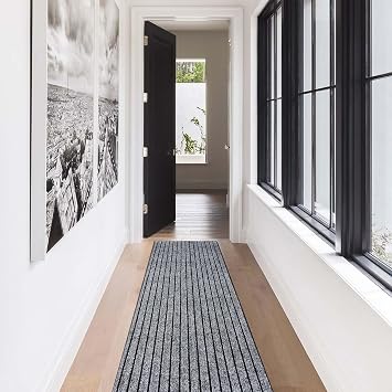 2PCS Runner Rug 2x8 & 2x6 Indoor Outdoor Utility Carpet
