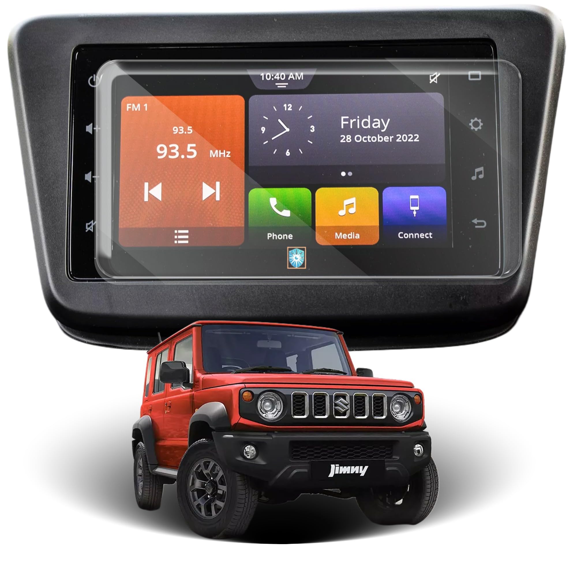 PROTECTERR Car Screen Protector for Maruti Suzuki Jimny |2023 - Running| - 7 Inch, Anti-Scratch, Easy Installation, Clear Touchscreen Guard, Infotainment System Protection (Not a Tempered Glass)-picture-14