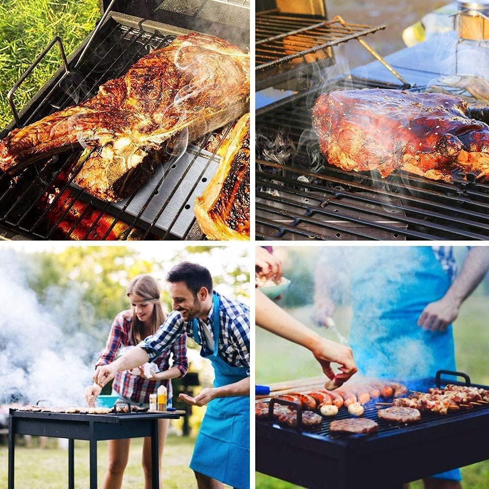 Scatola affumicatrice, scatola affumicatrice per barbecue in acciaio inossidabile per affumicatori, scatola affumicatrice per griglie a gas, griglie a carbone e gas