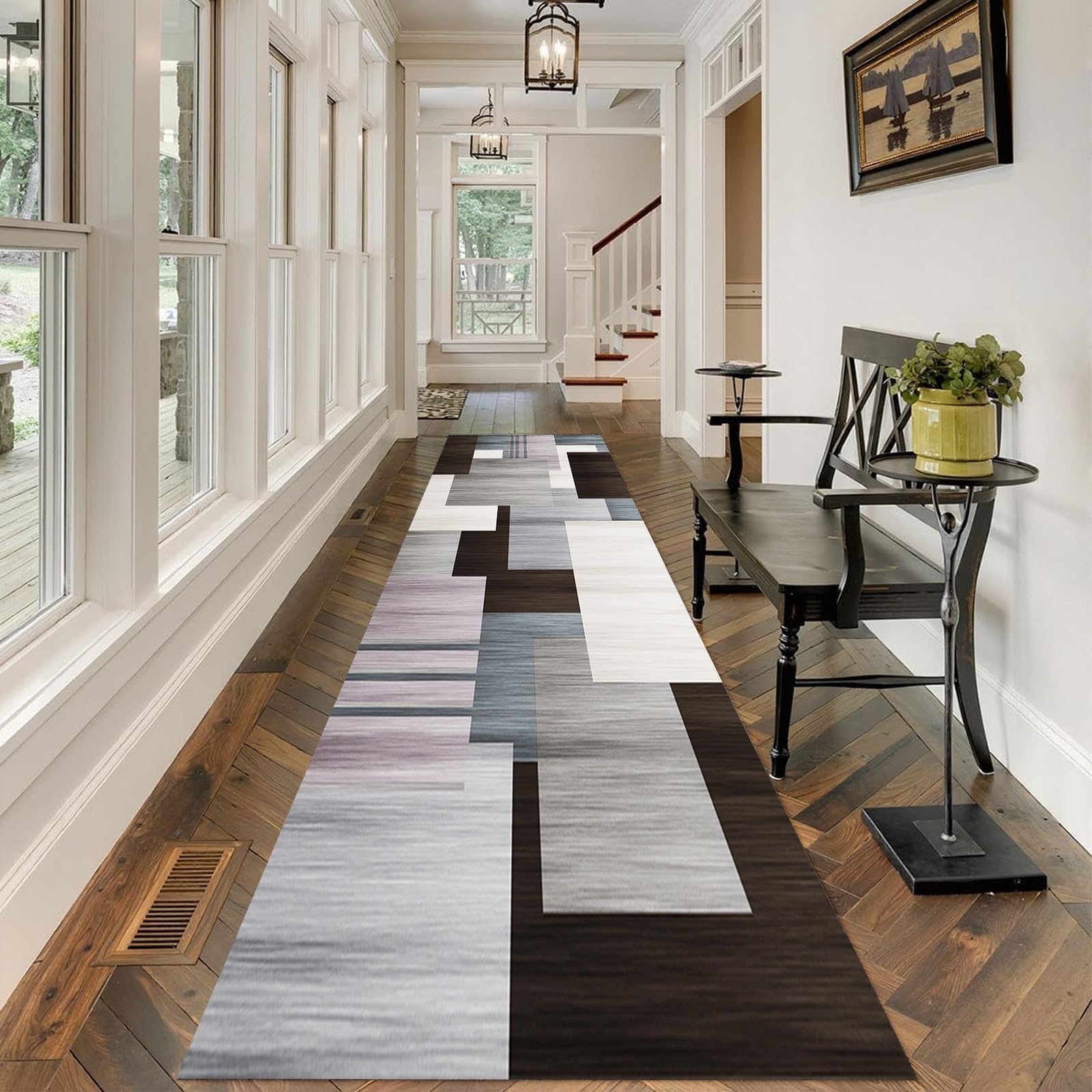 Alfombras de Cocina Impermeables 60x320 cm con Base de Goma