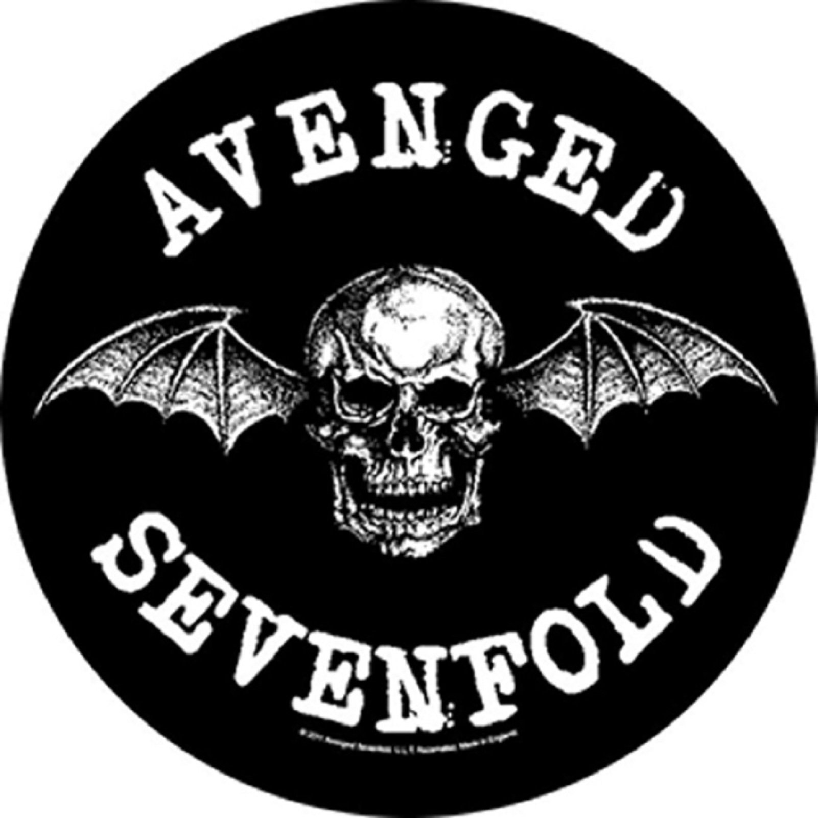 Avenged Sevenfold Death Bat Large Size  Sew On Back Patch Officially Licensed