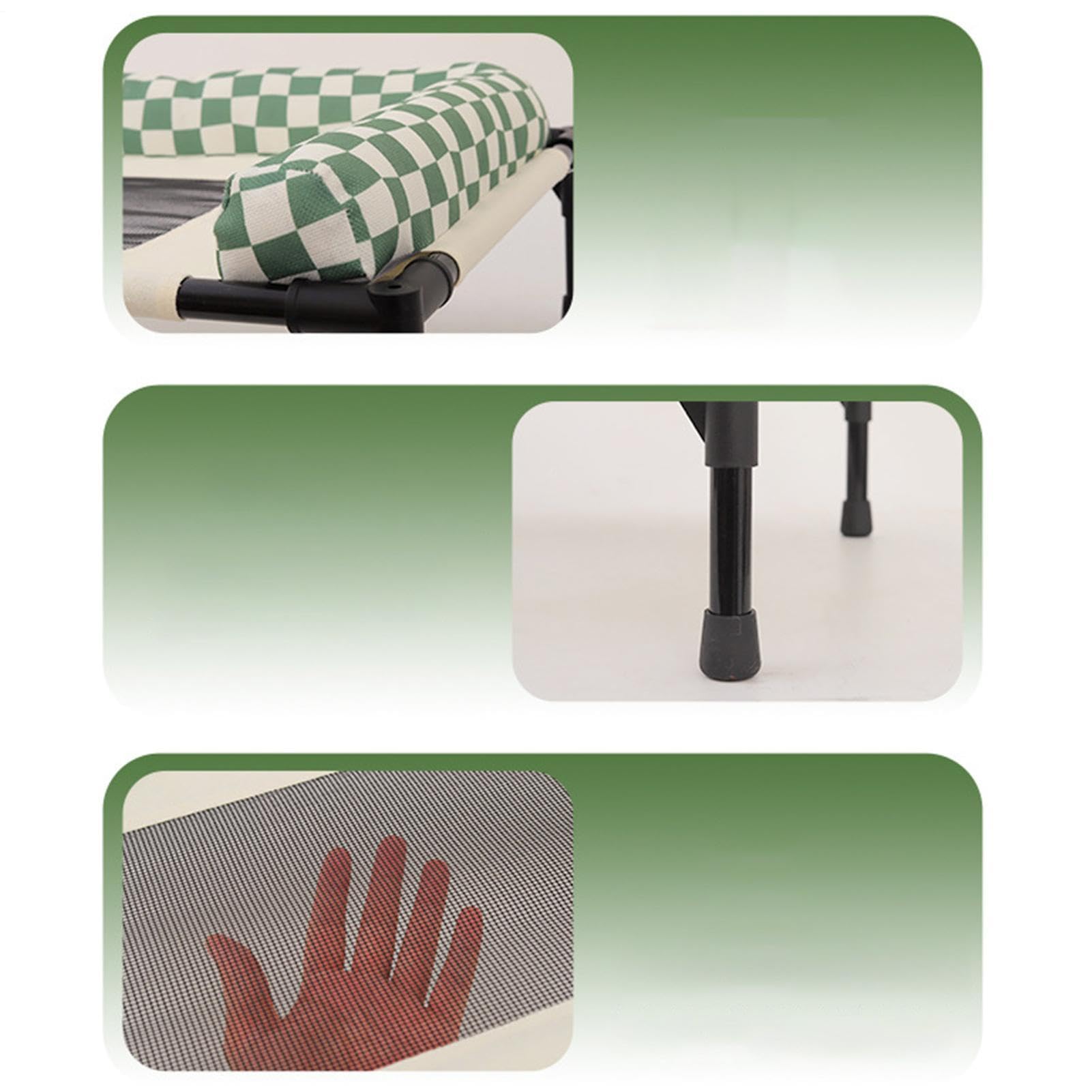 Genérico Cama Exterior Perros,Elevada Transpirable Y Lavable - Cama para Perros de Exterior Antideslizante - para Cachorros, Gatos, Patio, Césped, Playa, Camping, Hogar, Suelo, Verano