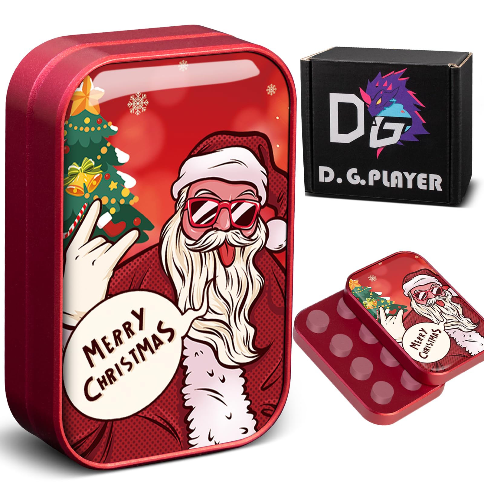 Christmas Fidget Toys, Aluminum Magnetic Fidget Slider for Anxiety Stress Reliever, Stocking Stuffers Christmas Party Favors Good Gift for Adults, Men, Kids, Boyfriend