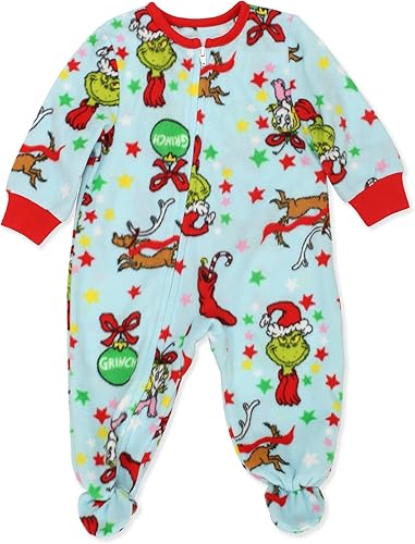 Dr Seuss The Grinch Characters - Pijama para bebé con pies