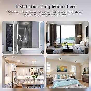 4XSweier Waterproof LED Bathroo Spotlights IP65, 5W War White 3000K 450L, Suitable For