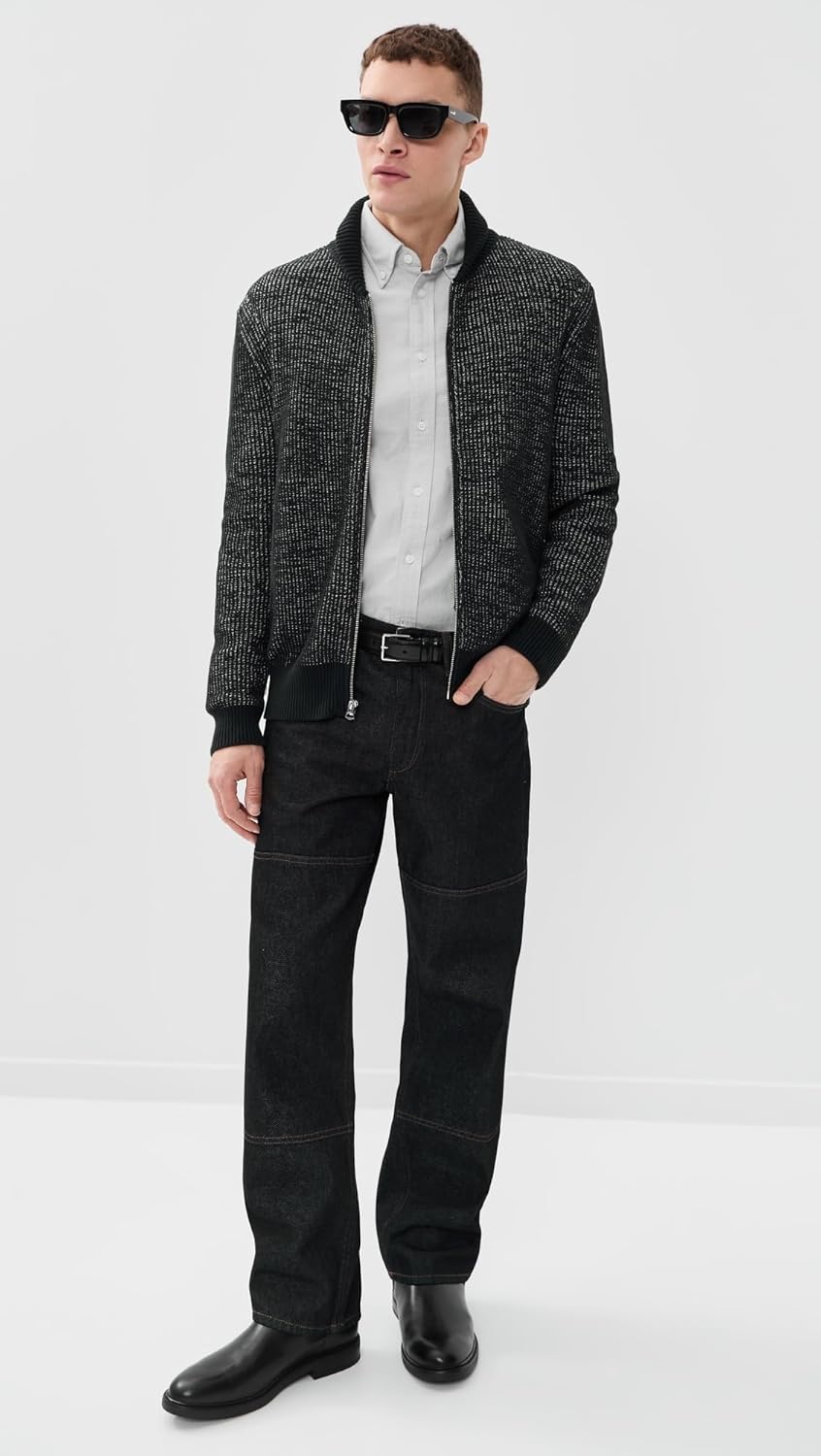 rag & bone Men's Simon Knit Bomber Jacket - Image 3