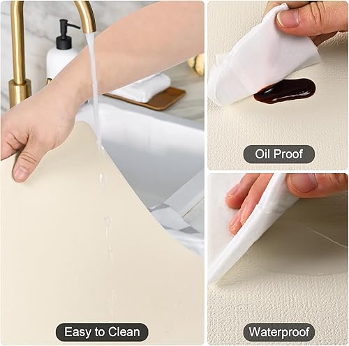 Miniatura 4 de Juego de 6 manteles individuales de piel sintética, resistentes al calor, lavables, lavables, impermeables, antideslizantes, adecuados para uso en