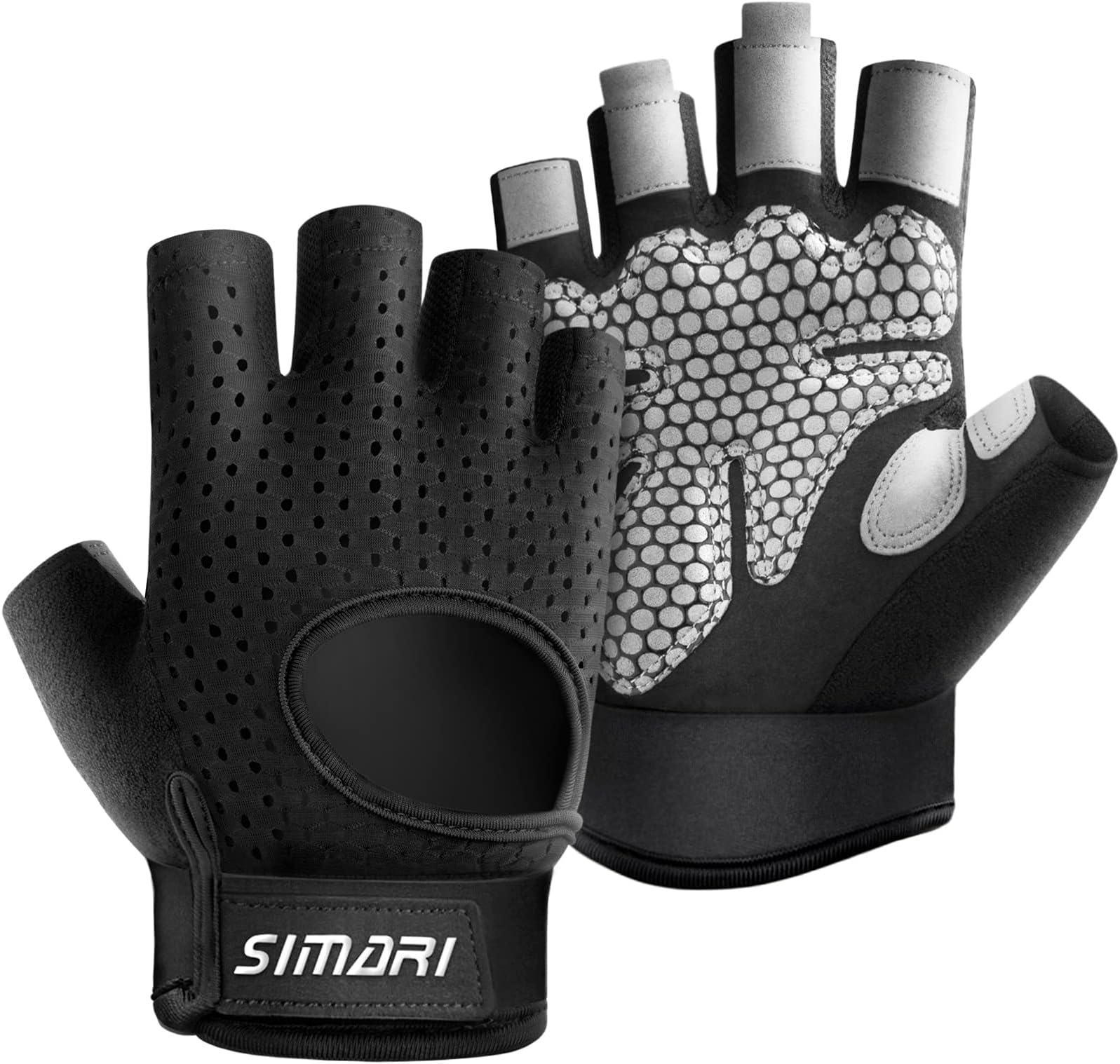 SIMARI Workout Gloves for Men and Women, Gym Cycling Weight Lifting Gloves with Grip Full Palm Protection Breathable for Weightlifting, Exercise, Climbing, Rowing, Crossfit Training