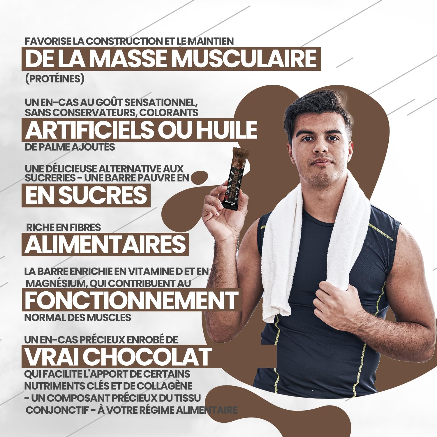 Olimp Protein Xplode Bar 25x40g - Double Chocolat