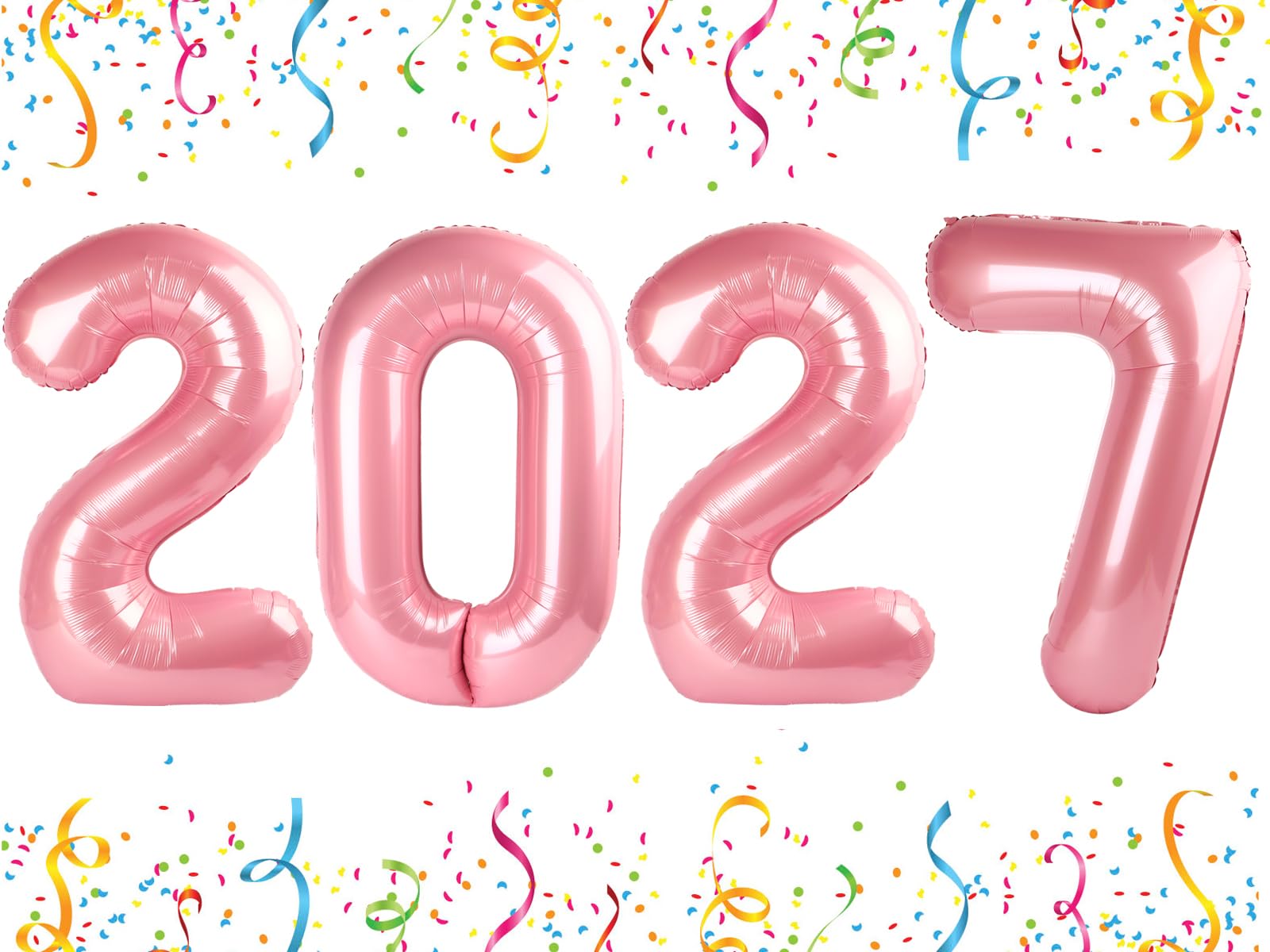 Number Balloons 2026 Balloon Pearl Pink for 2026 Party Decorations, 40 inch