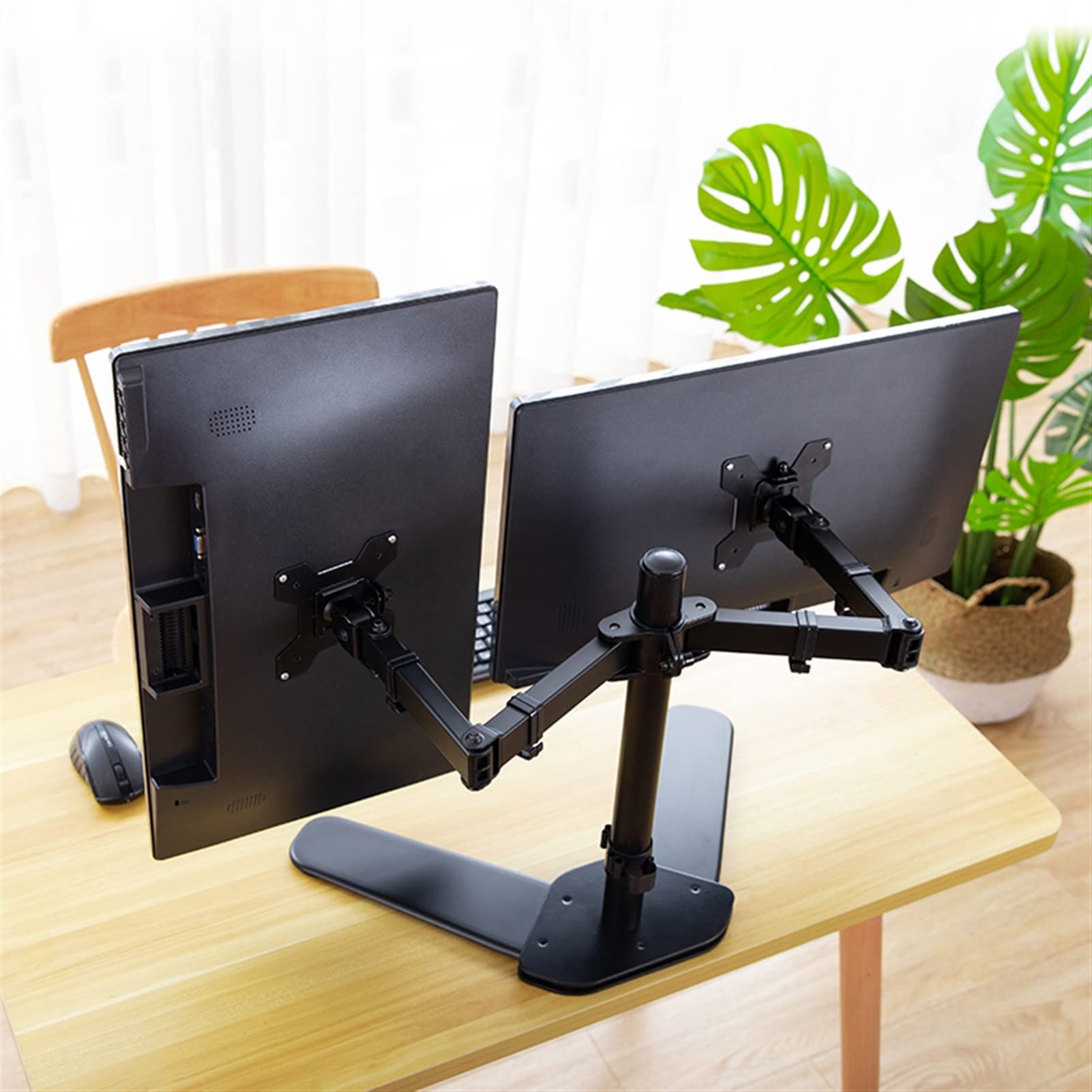 Supporto per Braccio Monitor Supporto per Doppio Monitor per impieghi gravosi per Due Monitor da 10-27"