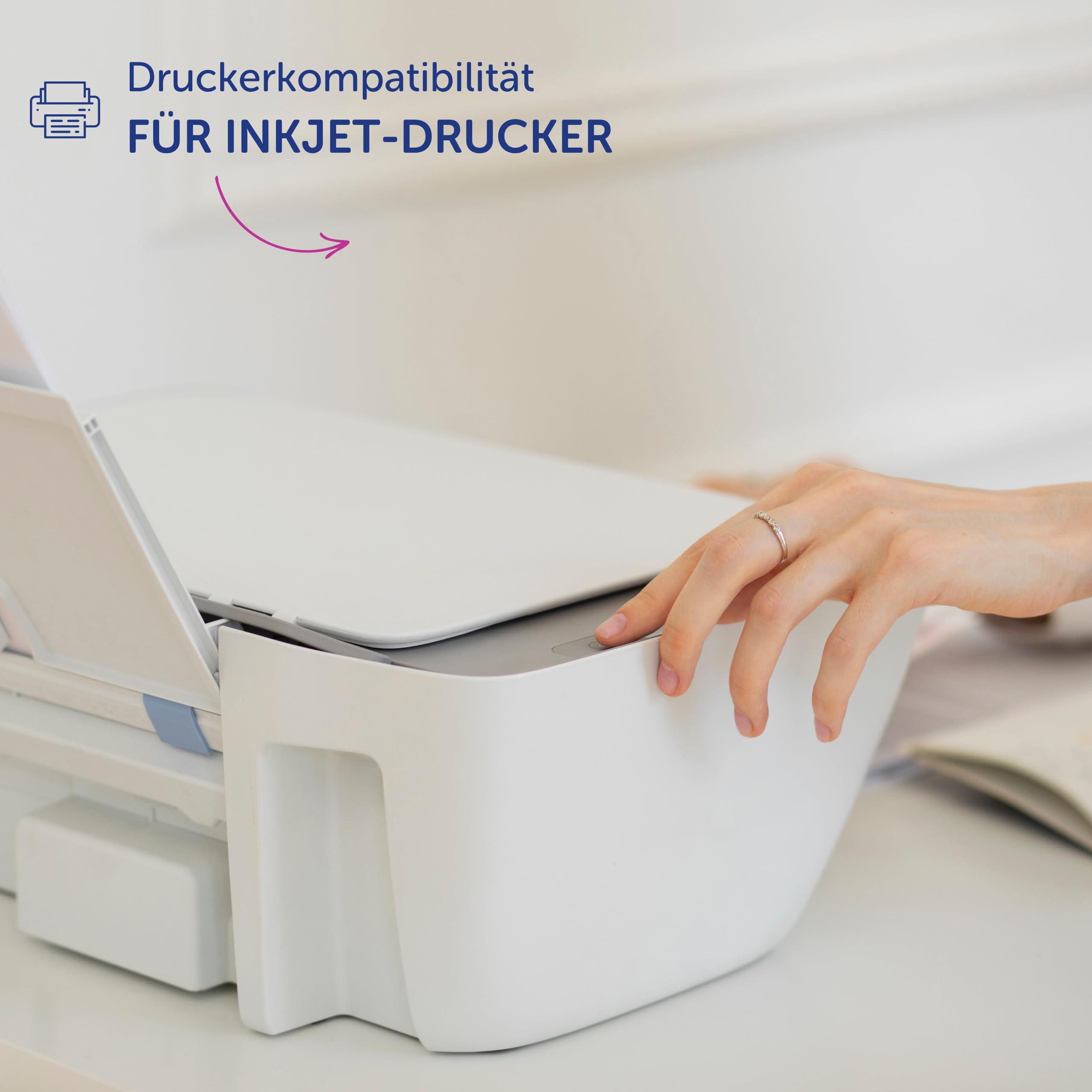 AVERY Zweckform J4785-20 Namensetiketten 200 Stück 80x50mm selbstklebend bedruckbar für Inkjetdrucker weiß