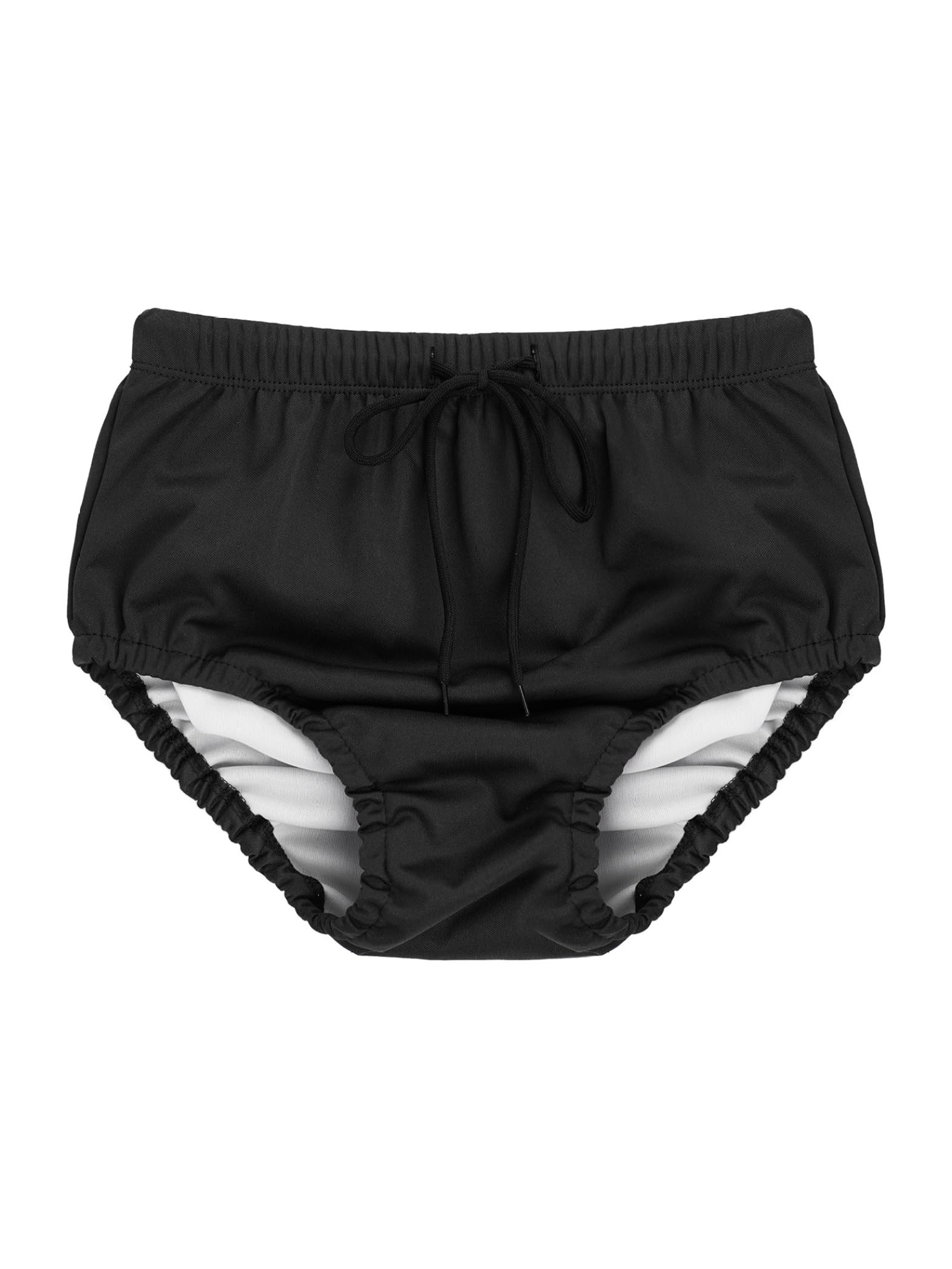 Sinleey Kids Special Needs Reusable Swim Diapers Nappies Swimwear Black 3-5 Years