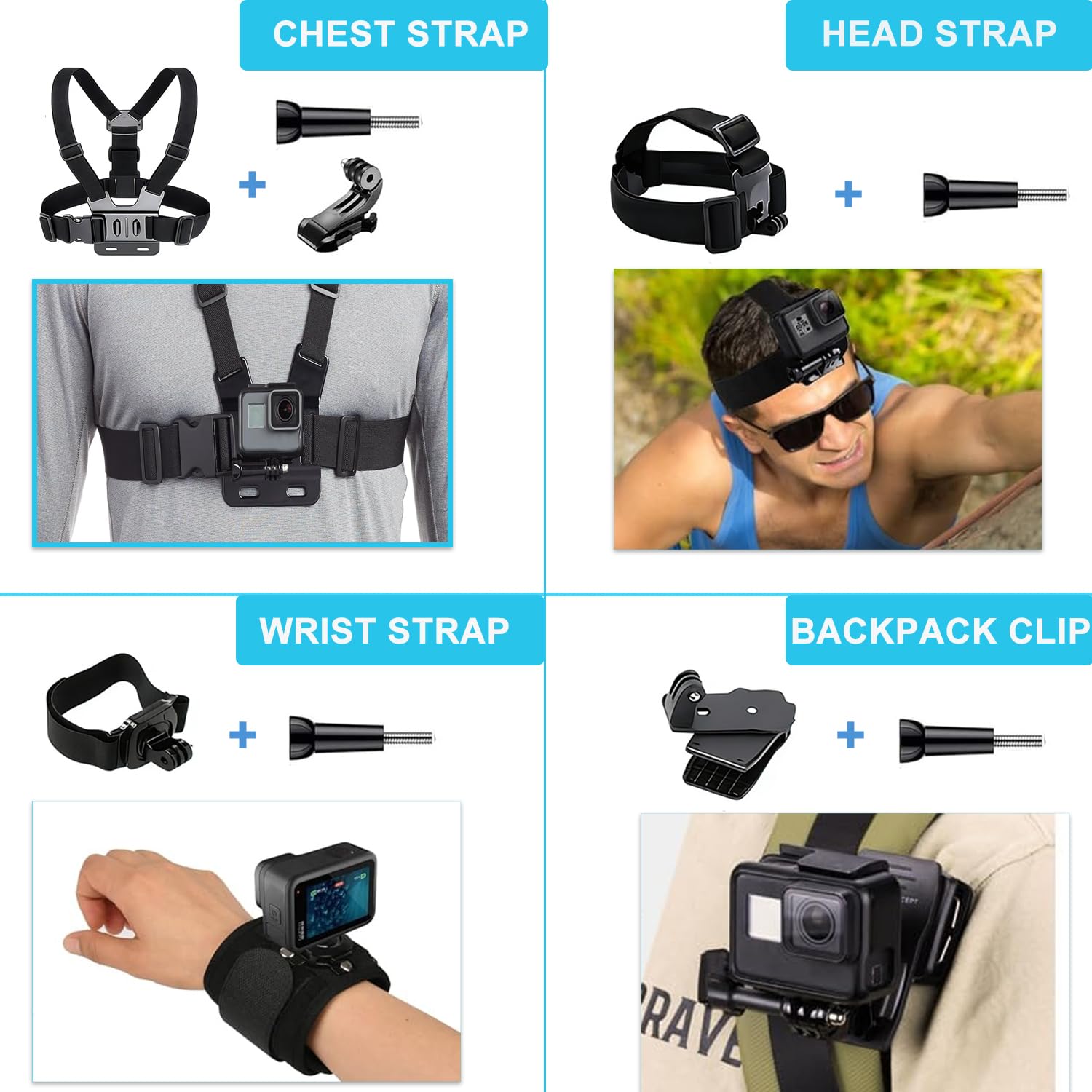 Accessori per GoPro Hero 13 Black, Saprdii Custodia Impermeabile Custodia Protettiva Impermeabile Caso Impermeabile Accessori Snorkeling, Selfie Stick Filtri e altro ancora, Kit Accessori Bundle per